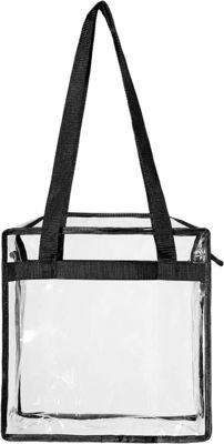 Geen decoratie Doorzichtige PVC-tas met ritsvergrendeling en verstelbare band