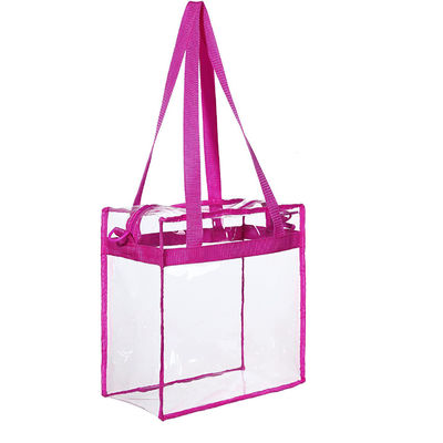 Geen decoratie Doorzichtige PVC-tas met ritsvergrendeling en verstelbare band