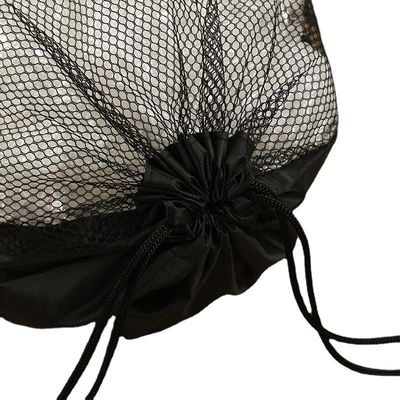 Net Polyester Gift Drawstring Bag Recycled Nylon Polyester voor herbruikbare sporttassen