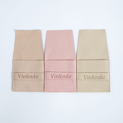 Custom logo geaccepteerd 6.2 * 6.2 Cm Meerdere kleuren fluweel flip cover mode ketting sieraden opslag zak
