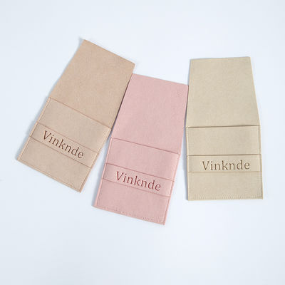 Custom logo geaccepteerd 6.2 * 6.2 Cm Meerdere kleuren fluweel flip cover mode ketting sieraden opslag zak