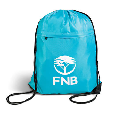 OEM/ODM Geaccepteerd Custom Logo Polyester Drawstring Rugzak voor reizen en sporten