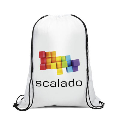 OEM/ODM Geaccepteerd Custom Logo Polyester Drawstring Rugzak voor reizen en sporten