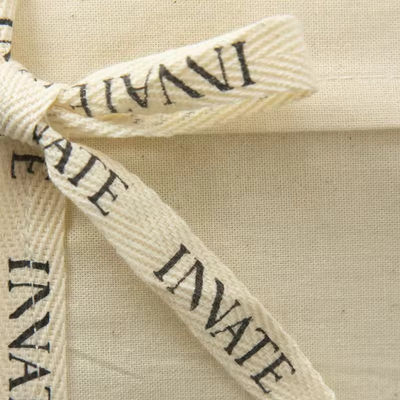 Recyclebare Luxe Make-up Cosmetische Cotton Envelope Pouch Met Tie Custom Logo Print Bag