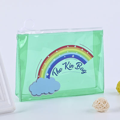 Low MOQ PVC Custom LOGO Travel Pouch Clear Zip Lock Cosmetische tas met aangepast logo