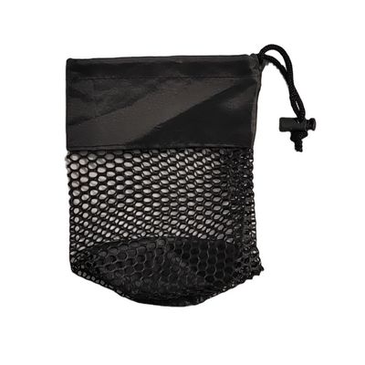 Custom Logo Kleine Nylon Mesh Net Storage Drawstring Pouch Bag Voor het dragen van zonnebrillen
