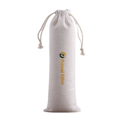Custom Logo Drawstring Gift Bag voor het dagelijks leven Eco Printed Canvas Linen Bag Verpakking