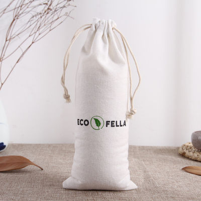 Custom Logo Drawstring Gift Bag voor het dagelijks leven Eco Printed Canvas Linen Bag Verpakking