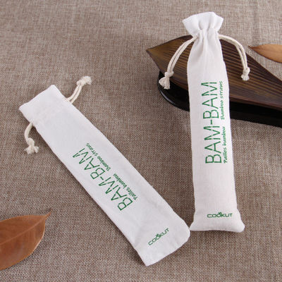 Custom Logo Drawstring Gift Bag voor het dagelijks leven Eco Printed Canvas Linen Bag Verpakking