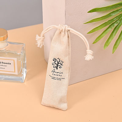 Custom Logo Drawstring Gift Bag voor het dagelijks leven Eco Printed Canvas Linen Bag Verpakking