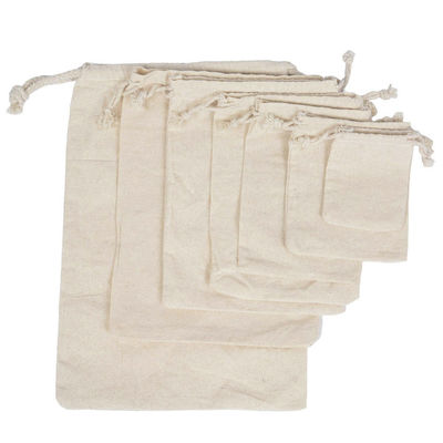 Dagelijkse levensstijl Custom Print Drawstring Bags Cotton Canvas Dust Bag met Custom Logo