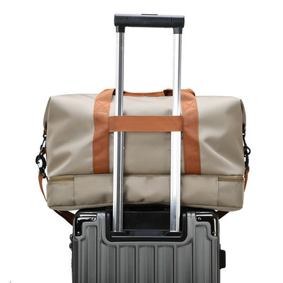 Gepersonaliseerd logo Geaccepteerd Sport Fitness Travel Duffle Bag Waterdicht Canvas Polyester Tassen
