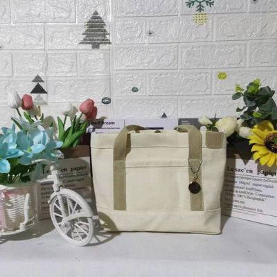 Winkelen Canvas Grocery Tote Bags met touwgreep en ander patroontype