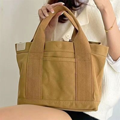 Winkelen Canvas Grocery Tote Bags met touwgreep en ander patroontype