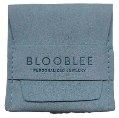 Op maat gedrukte microfiber fluweel cadeau halsketting juwelen verpakkingszak zak en doos