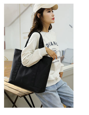 Custom Outdoor Canvas Clutch Tote Bag met zak en rits Nieuwste modieuze stijl
