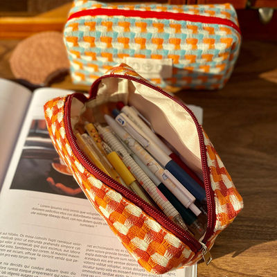 Private label make-up tassen met gecontroleerd drukwerk gerecycled polyester reis cosmetische tas