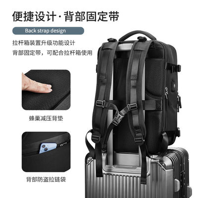 Waterdichte Anti-diefstal Custom Nylon Polyester Reistas Laptop Business Wandeling Rugzak met USB Charging Port