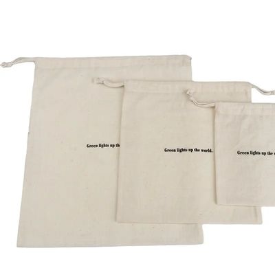 Gepersonaliseerd kleurenlogo gedrukt Draagbaar katoenen doek Dubbele touw herbruikbare stof handtas