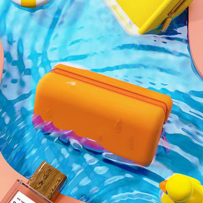 Daily Life Custom Logo Vierkante Silicone Make-up Bag met waterdicht ontwerp en materiaal