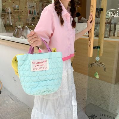 Lichte camouflage Puffer Tote Bag voor vrouwen Op maat gemaakte kleur en OEM / ODM aanvaard
