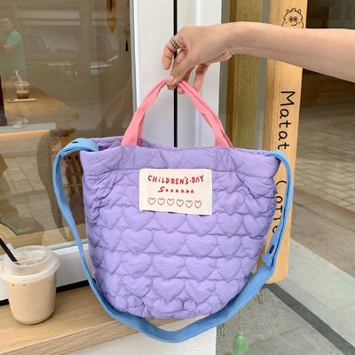 Lichte camouflage Puffer Tote Bag voor vrouwen Op maat gemaakte kleur en OEM / ODM aanvaard