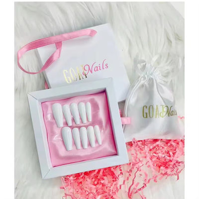Custom Logo Juwelen Roze fluweel zakjes in diapapier cadeaubon Verpakking voor nagel