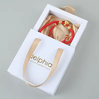 Custom Logo Juwelen Roze fluweel zakjes in diapapier cadeaubon Verpakking voor nagel