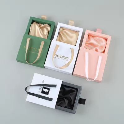 Custom Logo Juwelen Roze fluweel zakjes in diapapier cadeaubon Verpakking voor nagel