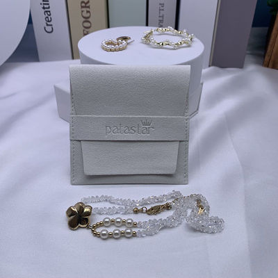 OEM/ODM Acceptabele sieradenzak voor aangepaste luxe logo suede accessoires