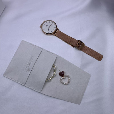 OEM/ODM Acceptabele sieradenzak voor aangepaste luxe logo suede accessoires