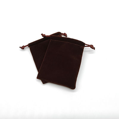 Kleine dobbelstenen oorbel Ketting Geschenk Juwelen Fluwelen Stof Verpakking Tas Draadstreng Suede Tas