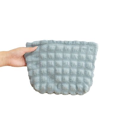 OEM/ODM Acceptabel Schattige Puffy Mesh Cosmetische Tas voor Mini Canvas Reis Toiletten Handtassen