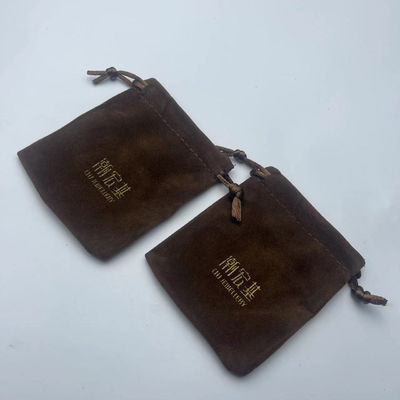 Kleine dobbelstenen oorbel Ketting Geschenk Juwelen Fluwelen Stof Verpakking Tas Draadstreng Suede Tas