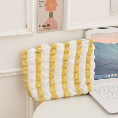 OEM/ODM Acceptabel Schattige Puffy Mesh Cosmetische Tas voor Mini Canvas Reis Toiletten Handtassen