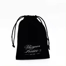 Design Kleine Luxe Stof Fluweel Juwelen Trekknoer Tas Verpakkingszak En Doos Met Logo