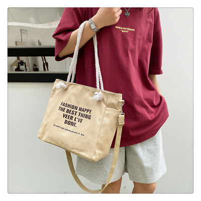 Unisex waterdicht Luxe Canvas Corduroy Tote Bag voor aangepaste kleur