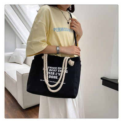 Unisex waterdicht Luxe Canvas Corduroy Tote Bag voor aangepaste kleur