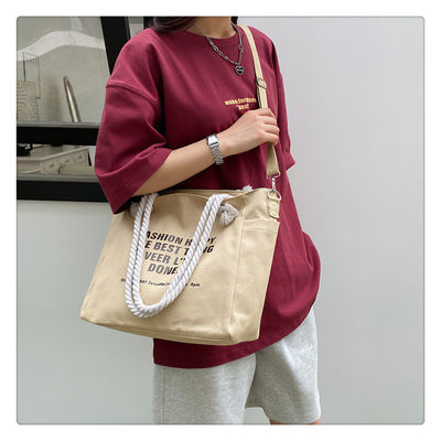 Unisex waterdicht Luxe Canvas Corduroy Tote Bag voor aangepaste kleur