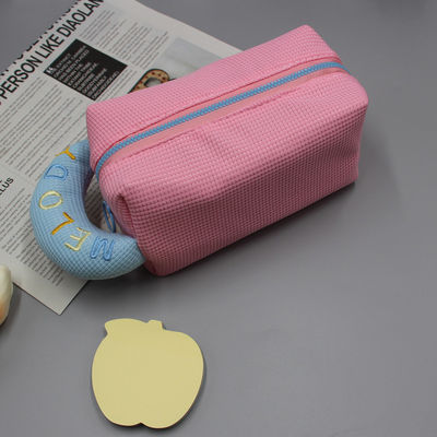 Acceptabele OEM/ODM make-up tas Draagbare cartoon toiletgoed Wafel cosmetische tas voor meisjes