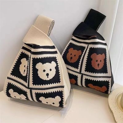 Handgemaakte logo aangepast logo populaire vrouwen winkelwagen aangepaste polyester geweven tas Min