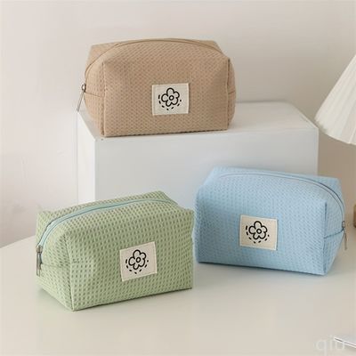 Print Patroon Type Polyester Make-up Bag Multifunctionele Custom Cosmetic Bag met handvat
