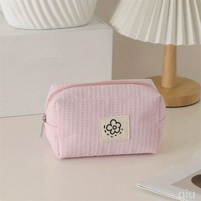 Print Patroon Type Polyester Make-up Bag Multifunctionele Custom Cosmetic Bag met handvat