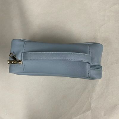 Modieus Grote make-uptas Waterdicht Lederen Toilettenzak Grote Vlak Draagbare Innerzakken Custom Cosmetische Tas Voor Vrouwen
