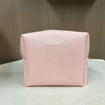 Print Patroon PU Waterdicht Ziplock Cosmetische Tas Make-up Pouch in Custom Pink Candy kleur