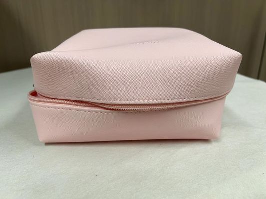 Print Patroon PU Waterdicht Ziplock Cosmetische Tas Make-up Pouch in Custom Pink Candy kleur