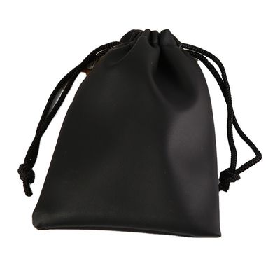 Gepersonaliseerde logo PU leer waterdicht trekstreng zak voor juwelen en cadeautjes verpakking