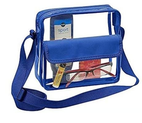 Gepersonaliseerd Logo Helder Rood DST Stadion Crossbody Boodschapper Tas met Geweven Borduurband