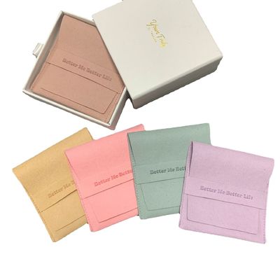 Custom Logo Soft Microfiber Juwelen Verpakkingszak Custom kleur en logo Optie