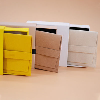 Custom logo sieraden zak verpakking met aangepaste kleur en microfiber envelop